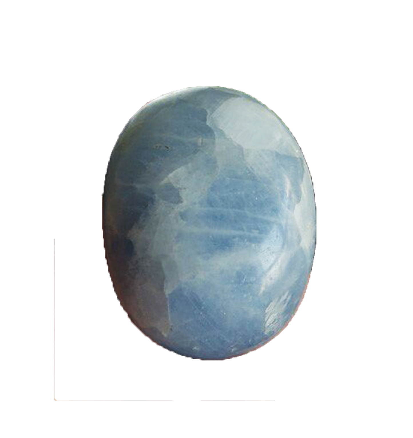 image of blue calcite crystal